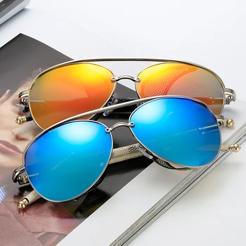 Prekės ženklo Dizainas Steampunk Akiniai nuo saulės Vyrams, Moterims, Metalo Padengimas Veidrodis Sunglass Derliaus Punk Saulės akiniai UV400 Atspalvių Oculos de sol