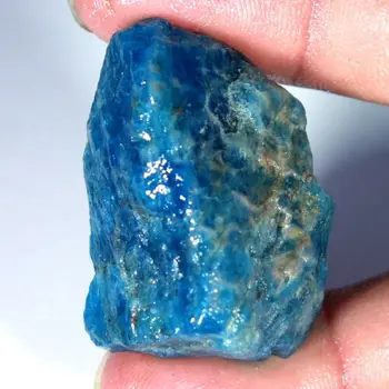 Natūralių mėlyna apatite, akmens, mineralinė akmens pavyzdys