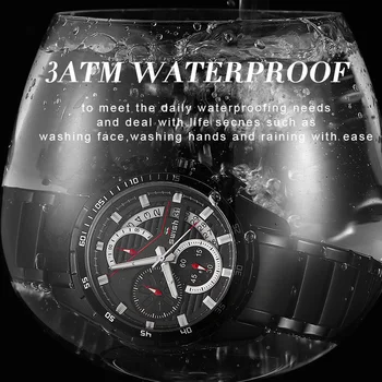 MOSIKAVIMAS Vyrų Kvarco Chronograph Žiūrėti 2020 Prekės Atsitiktinis Vandeniui Sporto Laikrodis Nerūdijančio Plieno Karinės Laikrodis Vyras Kol Saati