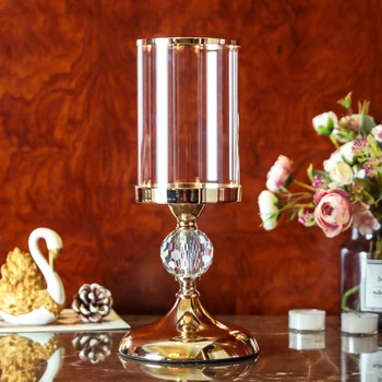 Europos Stiliaus Kristalų Žvakidė Turėtojas Kavos Valgomasis Stalas Vestuvių Puošmena Kalėdų Helovinas Namų Puošybai