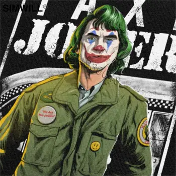Vyrai Taksi Joker Marškinėlius Mados Automobilio Vairuotojas Meme T-shirt Joaquin Phoenix Filmą Tee Trumpas Rankovėmis Medvilnės Laisvalaikio Marškinėliai Prekės