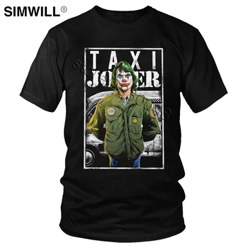 Vyrai Taksi Joker Marškinėlius Mados Automobilio Vairuotojas Meme T-shirt Joaquin Phoenix Filmą Tee Trumpas Rankovėmis Medvilnės Laisvalaikio Marškinėliai Prekės