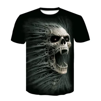 Vasaros 2020 vyrų įdomus print T-shirt 3D aukštos kokybės trumparankoviai harajuku gatvėje T-shirt plius dydis 4XL