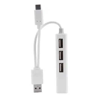 Karšto Pardavimo USB Šakotuvai Multi-funkcija USB2.0 Hub C Tipo su Rj45 Lan Adapteris Gigabit Ethernet USB Skirstytuvo Tinklo plokštė
