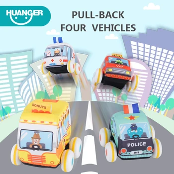 4 stilius Traukti Atgal, Audiniai Automobilių Lenktynių Žaislų Putų Automobilių Baby Mini Animacinių filmų Švietimo Žaislai Vaikams Berniukas Dovanos Diecasts&Žaislinės Transporto priemonės