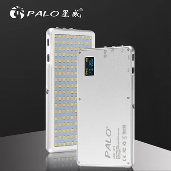 PALO Pritemdomi LED Studija Fotoaparato Nuotraukų, Vaizdo, Šviesos, Įkraunamas LED Užpildyti Šviesos LCD Ekranas Canon 