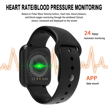 I5 spalvotas ekranas, smart apyrankę žiūrėti 1.3 colių, širdies ritmą, kraujo spaudimą, kraujo deguonies stebėsenos multi-sporto režimas žiūrėti