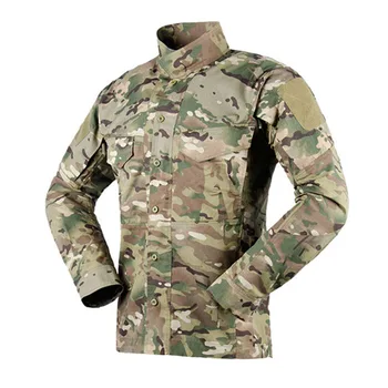 Vyrų Lauko Kamufliažas Tactical Marškiniai Greitai Sausų Akių Orui Armijos Ventiliatorius Viršūnes Laipiojimo Mokymo Šaudymo Žvejybos Karinės Marškinėliai