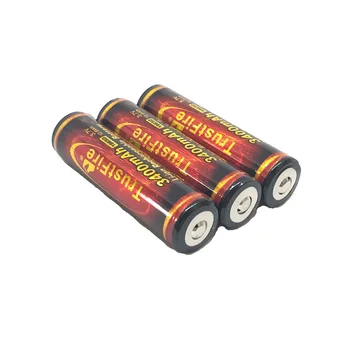 8pcs/daug TrustFire 18650), 3,7 V 3400mAh Ličio Baterijos Įkrovimo PCB Apsaugos Baterijas LED Žibintuvėlis Dviračių Žibintai