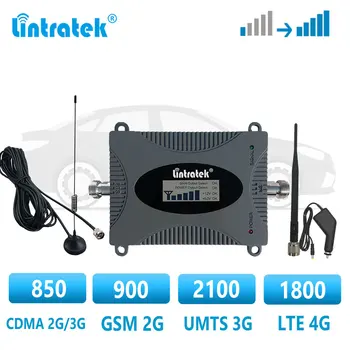 Lintratek Automobilių Naudojimo 2G 3G 4G Signalo Stiprintuvas Single Band GSM 850 900 UMTS 2100 1800 LTE Mobiliojo telefono Korinio ryšio Stiprintuvas Kartotuvų