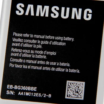 Originalus Baterijos EB-BG360BBE EB-BG360CBE EB-BG360CBC/CBZ/CBU Samsung GALAXY CORE Premjero J2 G3608 G3609 SM-J200H SM-G361H