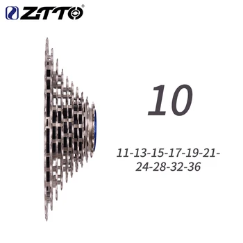 ZTTO Ultimate 10 Greitis 11-36T Dviračių Kasetės ULT 10s Plieno MTB Laisva CNC už MTB Žvyro Dviratį Suderinama XX X0 M980 M780