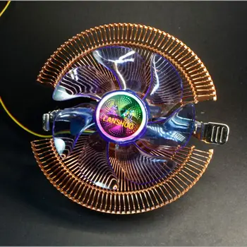 DC12V 3-pin Tylus Aušinimo Ventiliatorius CPU Aušintuvo Šilumos Kriaukle Intel / AMD Paramos CPU su LED