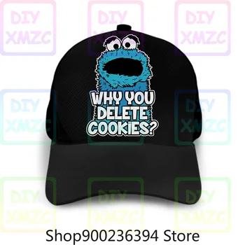 Cookie Monster Ištrinti Beisbolo Kepuraitę Slapukus Skrybėlės Sesame Street Skrybėlės