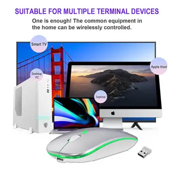 HXSJ M40-Ultra Plonas Wireless Mouse Kolonėlė 1600 DPI 2.4 G USB Įkrovimo Silent Mouse Ergonomiškas Pelės Namų Biure