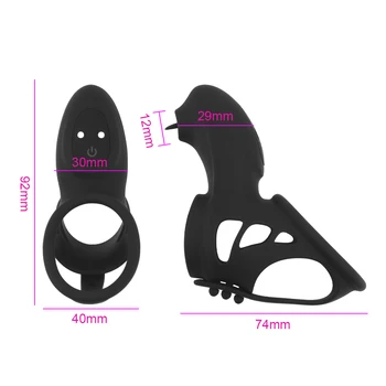 IKOKY Liežuviu Išlaižyti Klitorio Vibratoriai Atidėti Ejakuliacija Gaidys Žiedas Vibratorius 10 Greitį Suaugusiųjų Žaislai Vibruojantis Penio Žiedai