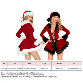 Moterų Kalėdų Senelio Kostiumas, Santa Skrybėlę su Sexy Suknelė Šalių Rekvizitai Nauji Moteriški Kalėdų Senelio Kostiumas, Kalėdinės Kepurės, Kalėdų Suknelė