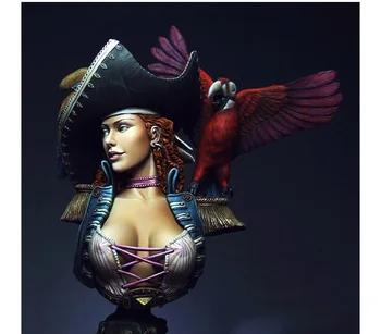 Unpainted Komplektas 1/10 ANNE aukštos 11cm krūtinė piratų moters krūtinė pav Istorinių dervos Pav Dervos Kit Nemokamas Pristatymas