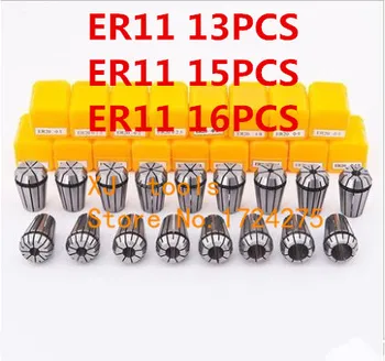 13Pcs/daug ER11 Collet chuck cnc Veleno ER11 Collet tekinimo įrankio laikiklis ER11 Collet nustatyti nuo 1-7MM už CNC frezavimo putoja įrankis