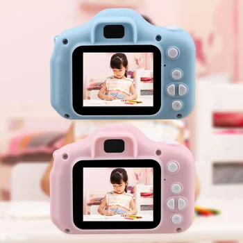 Vaikams Mini Animacinių filmų Skaitmeninės Kameros 1080P Įkrovimo Kameros Kamera, 2 Colių Ekranas Video, Foto, Fotografijos, Fotoaparatą Žaislas