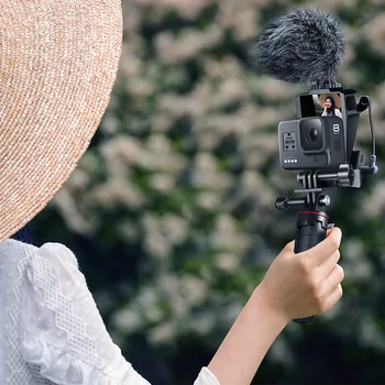 Išplėsti Trikojo Universalus Selfie Vlog Apversti Ekrano, Veidrodžio Laikiklis Lūžio Veidrodis 3 Šalto Batų Kalno Už Gopro 8 7 6 5 Kameros