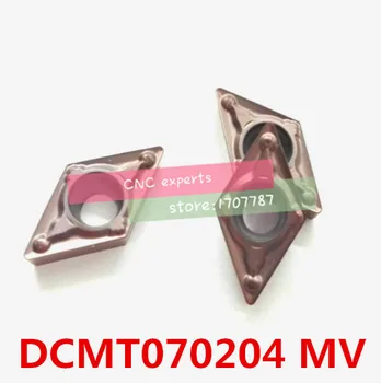 Nemokamas pristatymas DCMT070204-V. karbido CNC įdėklai,CNC tekinimo įrankis,taikomos nerūdijančio plieno ir plieno apdirbimas, įdėkite SDJCR/SDFCR