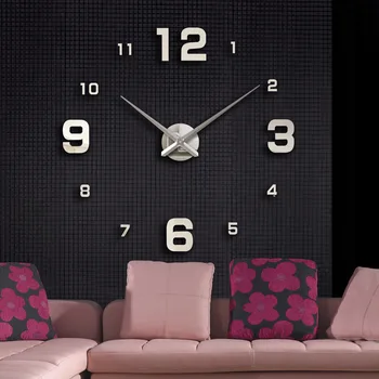 2020 muhsein Naujų Namų puošybai didelis veidrodis, sieninis laikrodis modernus dizainas, didelis Laikrodis dekoratyvinės Sienų Laikrodžiai žiūrėti Nemokamas pristatymas