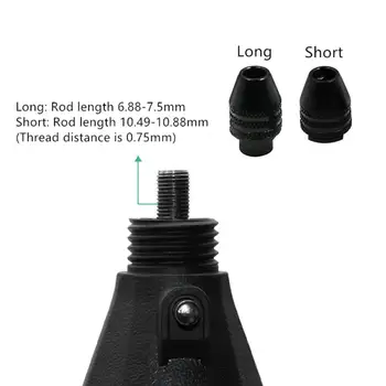 1pc 0.3-3.2 mm Multi Chuck Keyless Už Dremel Rotaciniai Įrankiai Keyless Grąžto Griebtuvai Adapteris Konverteris Universalus Tvirtinimo Priedai