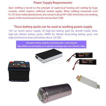 Nešiojama Baterija Vietoje Suvirintojas Mašina 12V Baterijos Laikymo PCB plokštės Vietoje, Suvirinimo baterijos 18650/26650/32650
