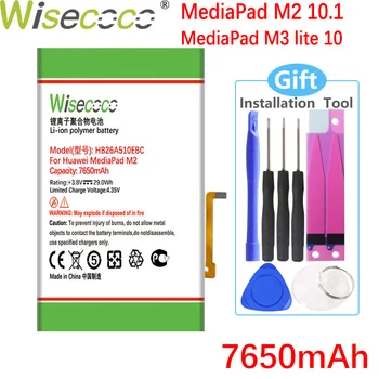 7650mAh Už Huawei Mediapad M3 Lite 10 Baterija BAH-W09/BAH-L09/BAH-L01/HDN-W09/ Mediapad M2, 10 M2)-A01W/M2-A02L HB26A510EBC
