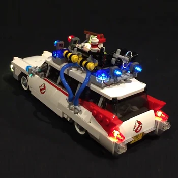 Led Šviesos Lego 21108 Ghostbusters Ecto-1 Pastatas, Plytos, Blokai Kūrėjas Miestas Suderinama 16032 Žaislai ( šviesos su Baterija langelį)