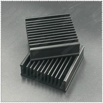( Nemokamas pristatymas ) 2 VNT juodas pakuotė pašto 50x50x12.7mm kompiuterio radiatoriaus aušinimo CPU aušintuvo radiatorius, aliuminio