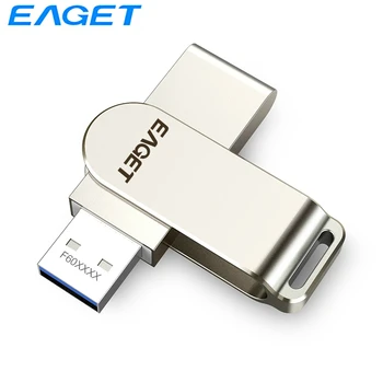 Eaget Išskirtinį USB 3.0 Flash Diskai 256 GB 128GB 64GB 32GB Stilingas Metalo Pendrive Memoria Pen Ratai Nešiojamas Stalinį Kompiuterį