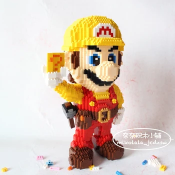 7821 Vaizdo Žaidimas, Super Mario Geltona Mario Pav 3D Modelį 
