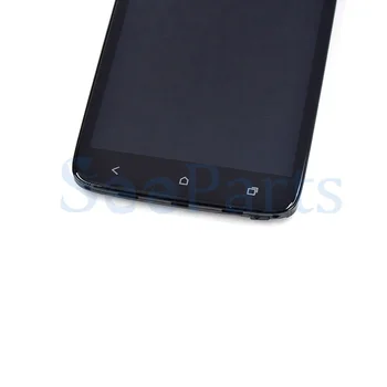 Juoda HTC ONE X/XL S720e LCD Ekranas Jutiklinis Ekranas skaitmeninis keitiklis komplektuojami Su Rėmo HTC One xl lcd Ekranas atsarginės Dalys