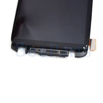 Juoda HTC ONE X/XL S720e LCD Ekranas Jutiklinis Ekranas skaitmeninis keitiklis komplektuojami Su Rėmo HTC One xl lcd Ekranas atsarginės Dalys