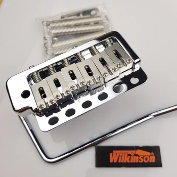 Wilkinson WVP6 Chrome silver ST Elektrinės Gitaros Tremolo Sistema Tiltas +, Nerūdijančio Plieno, Balneliai Korėjos