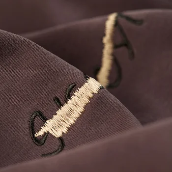 KUEGOU Medvilnės spandex Raidės siuvinėjimas megztiniai vyrams rudens mados Vyrų hoodie megztiniai viršų plius dydis UEW-8939