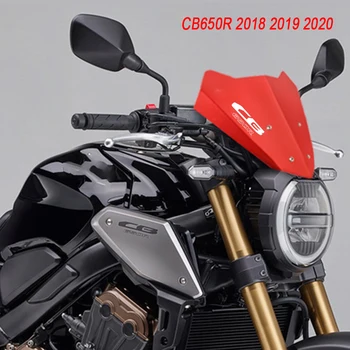 Honda CB650R CB 650 R 2018 2019 2020 CNC Aliuminio Motociklų Aksesuarų prekinis, galinis Stiklo Priekinio stiklo Verstuvai, CB 650R Su logo