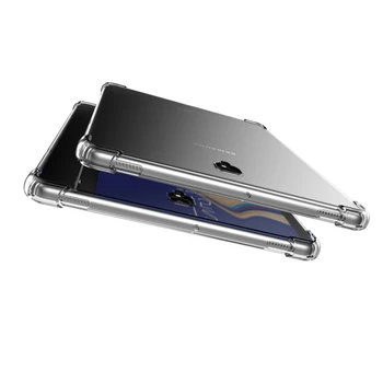 Funda Samsung Galaxy Tab 10,5 2018 SM-T590 SM-T595 atsparus smūgiams Minkšto Silikono Apvalkalas Skaidrios TPU oro Pagalvė Apsaugos Coque 