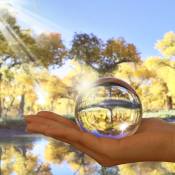 80mm Lensball skaidraus Stiklo Kristalų Gydymo Srityje Fotografijos Rekvizitai Dovanos naujas Dirbtinis Kristalas Dekoratyviniai Rutuliai Kinų Stiliaus