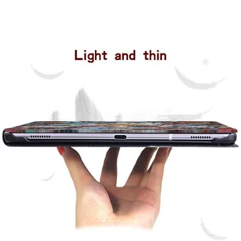 Tablet Case for Samsung Galaxy Tab S6 Lite 10.4/Tab 8.0/A6 7/10.1/Tab 9.7/10.1/10.5/Skirtuko E/ S5E Pu Oda Padengti Atveju +Stylus