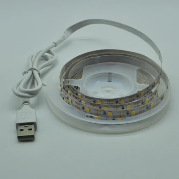 5m LED Šviesos Juostelės Apdaila Apšvietimo USB Šilta Lempa Festivalio Kalėdų Vakarėlį Miegamojo Apšvietimas Lankstus šviesos Naktį