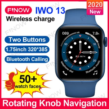 Finow IWO13 Smart Žiūrėti 2020 W56 relogio EKG Bluetooth Skambina 1.75 Colių 320*385 Belaidžio Įkrovimo PK W46 FK88 SmartWatch Vyrai