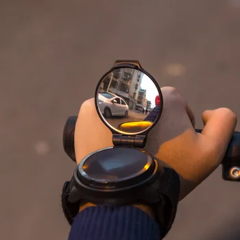 2020 m. Dviračių Veidrodėliai Dviračio galinio vaizdo Veidrodėliai su Riešo Dirželis Rankos 360 Sukimosi Reguliuojamas Apyrankės galinio vaizdo Dviračių Priedų