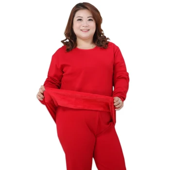Žiemos pižamos Moterims Tirštėti išlaikyti šiltas pliušinis šilumos apatiniai Plius dydis 5XL pižama rinkiniai moterims mujer sleepwear 130KG