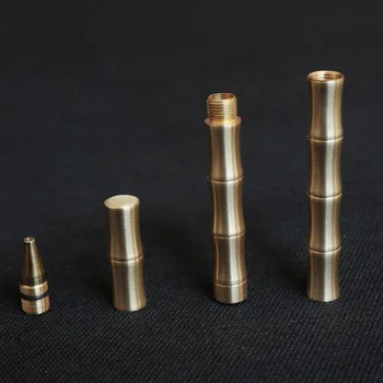 Bambuko tipo gryno žalvario rankiniu metalo neutralus parašą pen EDC įrankiai taktinis vario rašiklis, patogu, kišenėje savigynos priemonės
