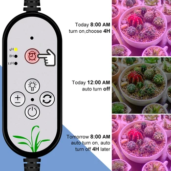 USB 5V Augalų Auginimo Lempos LED Augalams Šviesos Ampulä-USB Vandeniui IP66 Visą Spektrą Šiltnamio efektą sukeliančių Kontrolės Daigų Gėlė Auga Lauke