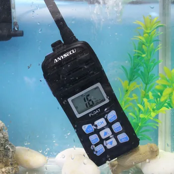 ANYSECU Jūrų VHF Radijo IC-H25 IP67 atsparus Vandeniui Tarptautinio Kanalo Orų kanalo Plaukti Walkie Talkie Auto scan (2 būdu Radijo