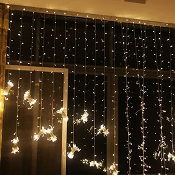 3x3 LED Varveklis Pasakų Šviesos Plug ES Girliandą Užuolaidų Led String Lempos Kalėdų Lauko/Patalpų Apdaila Kalėdos Vestuvių Hallowen